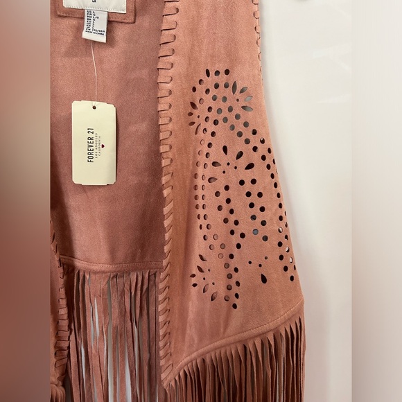 Festival country boho eyelet fringe vest - Picture 3 of 5
